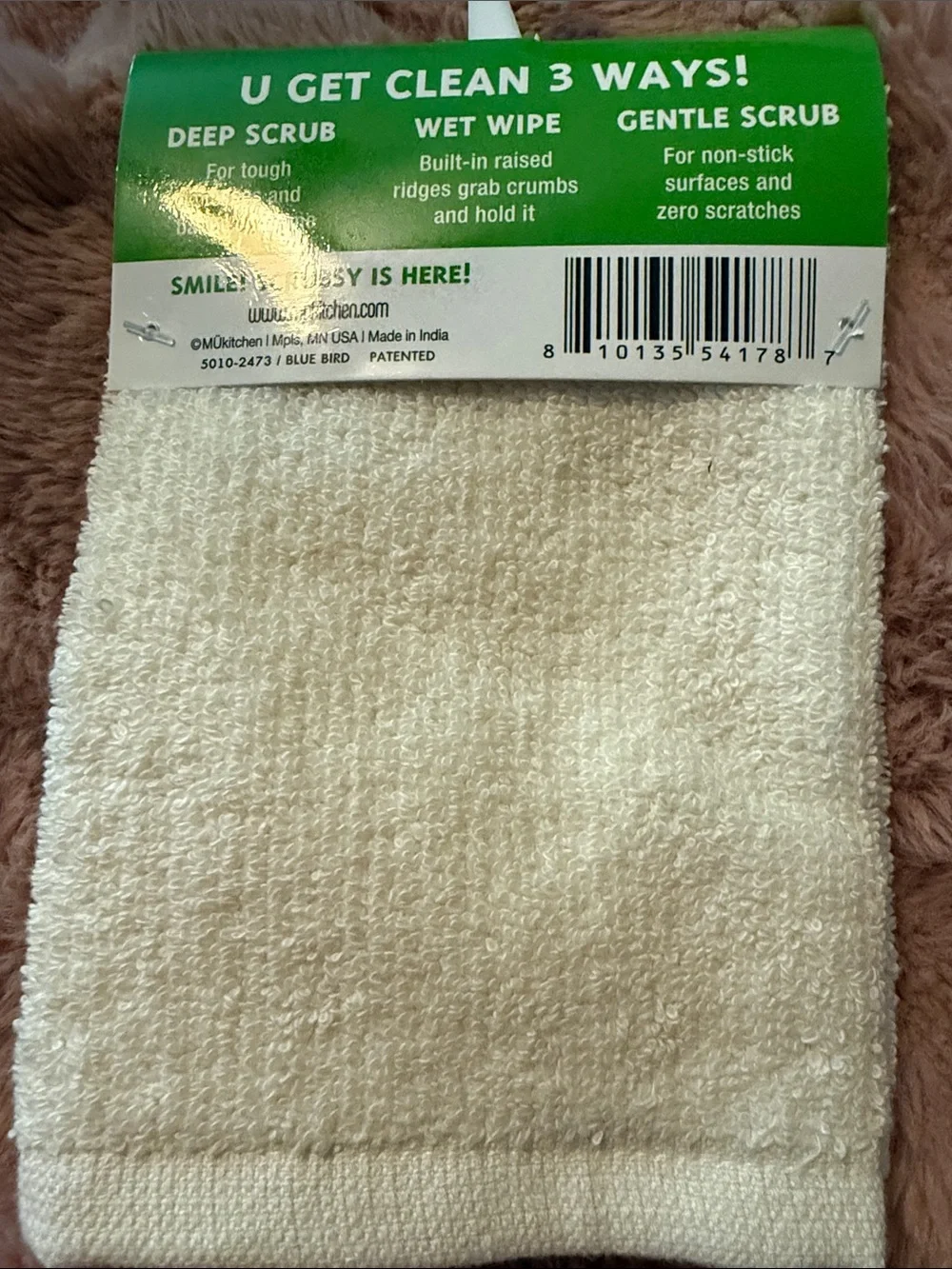 Scrubsy Blue Bird Scrubber Dishcloth by Smart Scrubs
